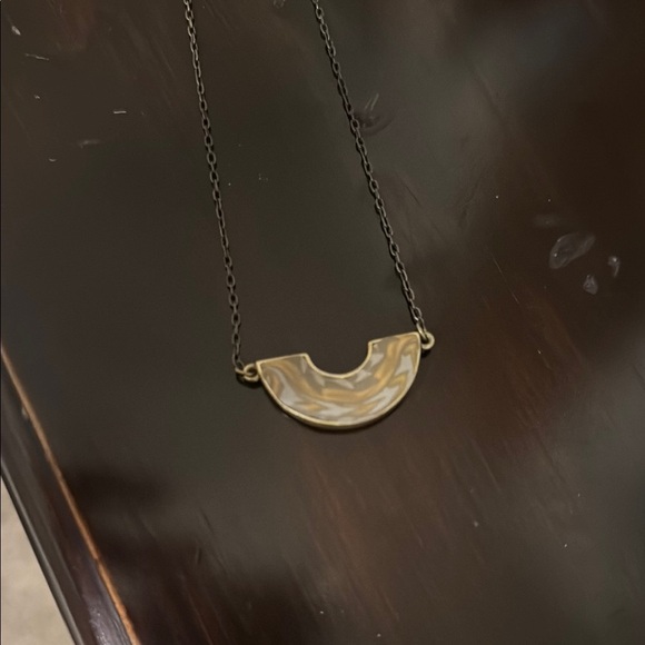 Jilzarah Boho Half-Moon Pendant Necklace - Picture 2 of 2